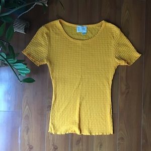 Anthropologie Saturday Sunday textured knit tee